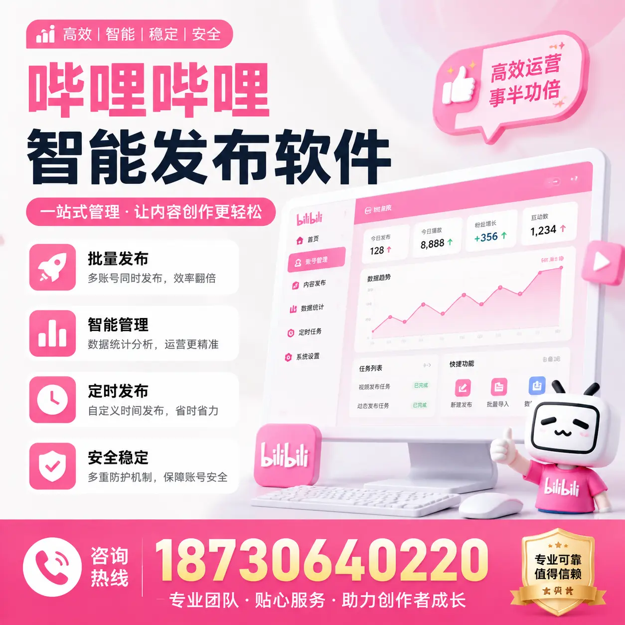 如何评估哔哩哔哩智能发布软件的ROI?琼中 企业必读